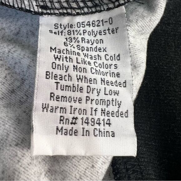 Calme by Johnny Was Mock-Neck Cozy Sweatshirt Womens XL Black Gray Pullover Top - Picture 7 of 7